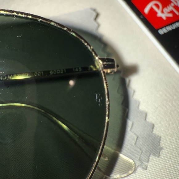 Ray ban round metal gold green ray-ban - Picture 6 of 8